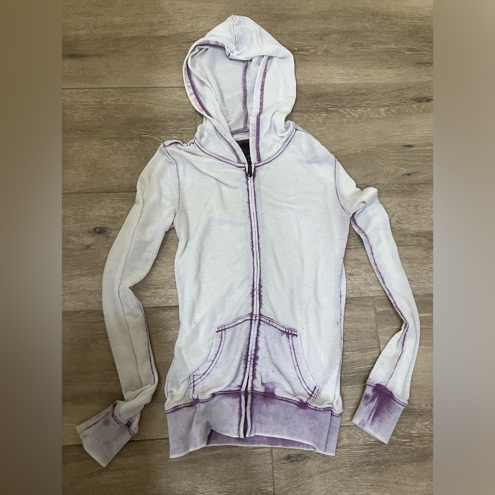 Purple and white jacket